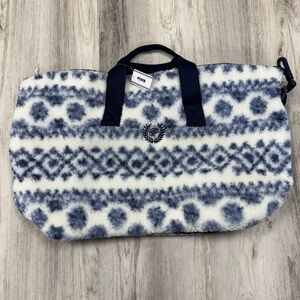 PINK by Victoria Secret Blue and White Patterned Bag